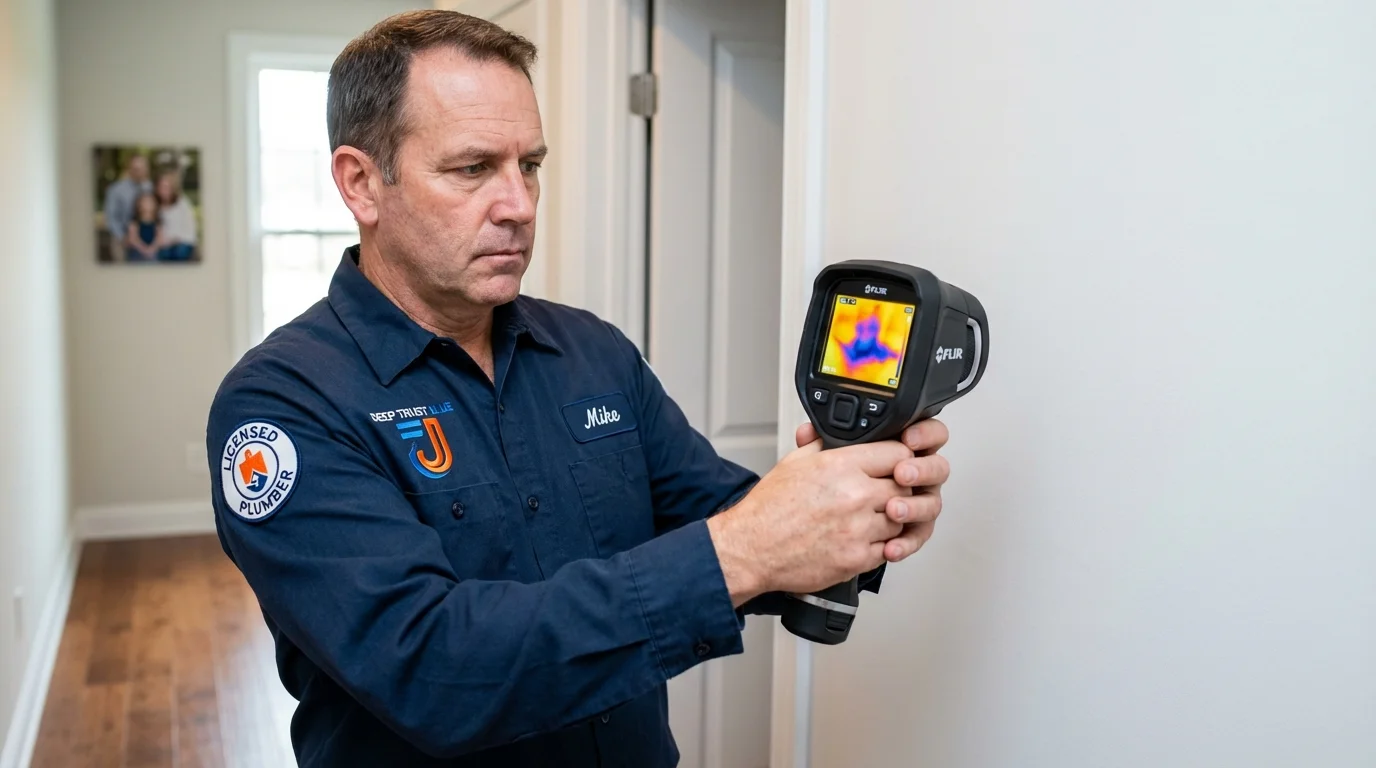 Thermal imaging leak detection by Johns Plumbing LLC in Portsmouth